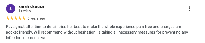 Actual Google review screenshot from Paresh Sindhvad